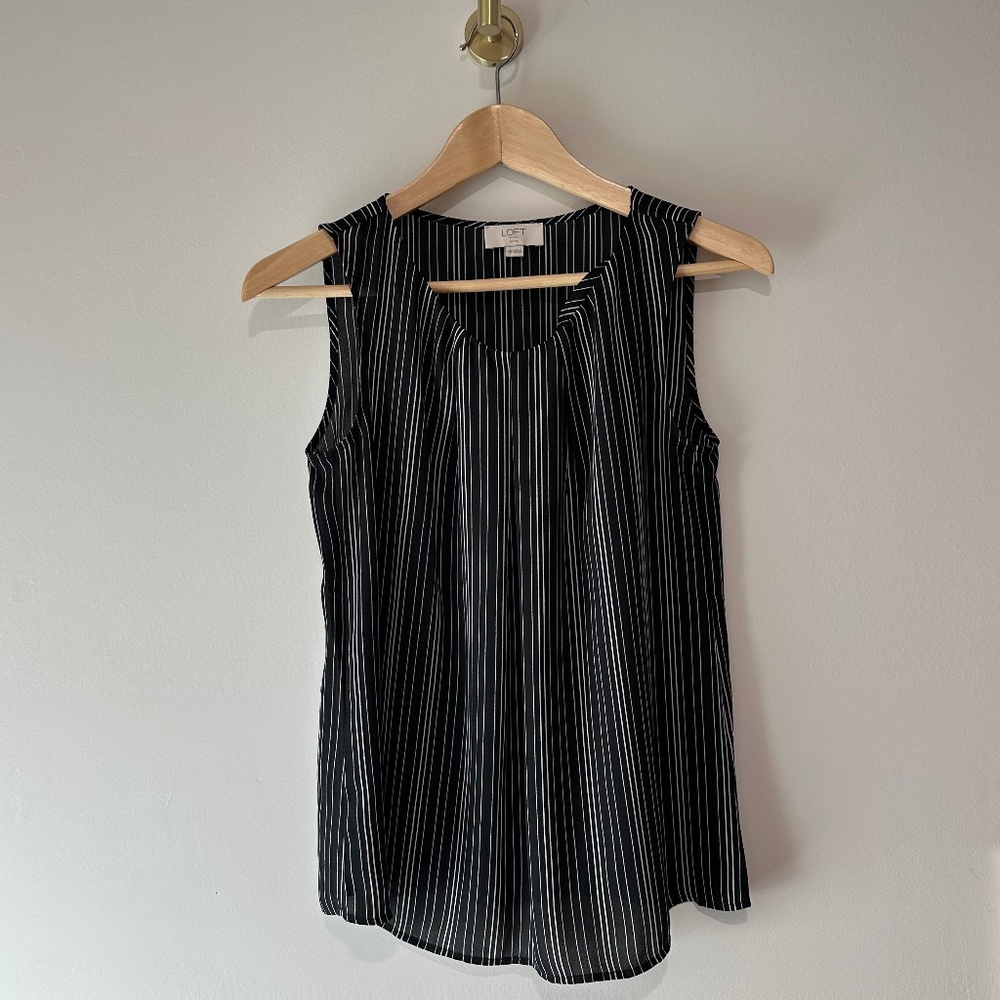 Ann Taylor Factory Ikat Print Shell
